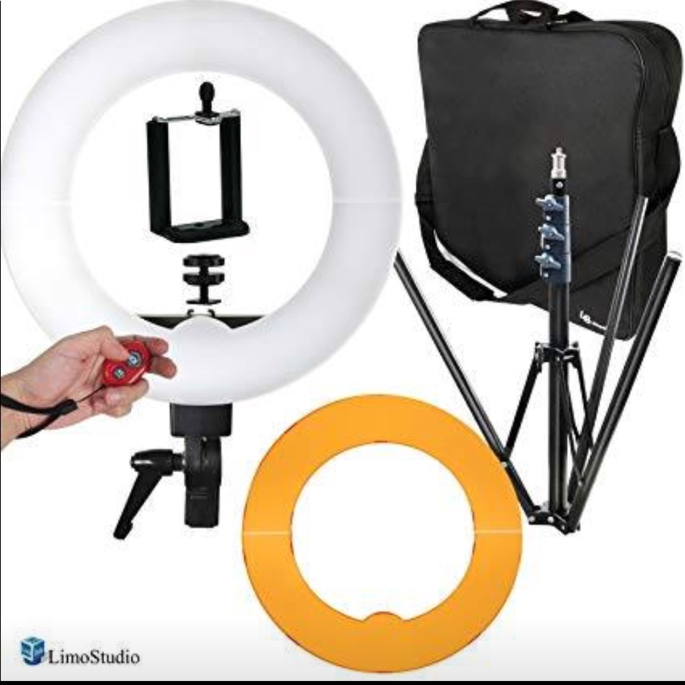 LimoStudio 14-inch Diameter LED Round Ring Light